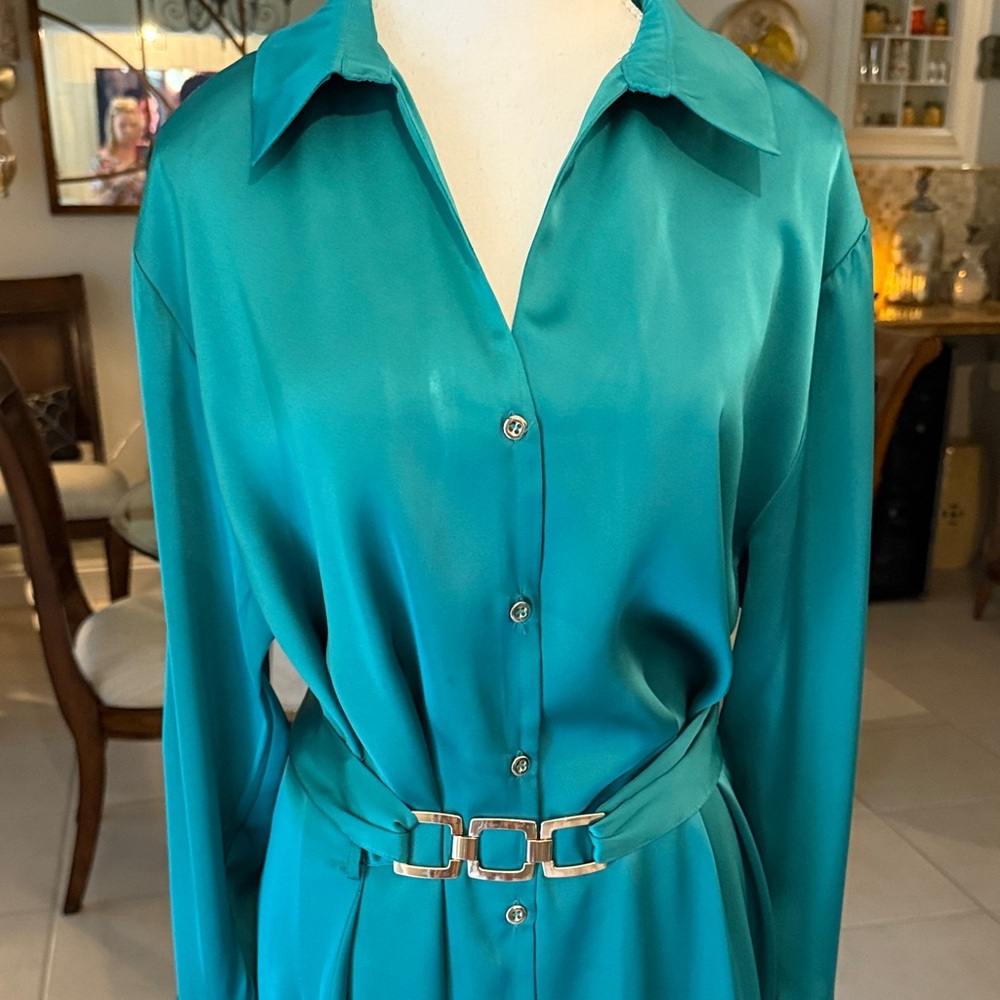 Zara Teal Mini Dress